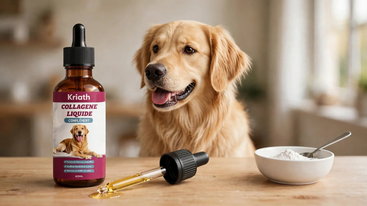 Collagène liquide ou poudre pour chien : lequel absorbe vraiment mieux ?