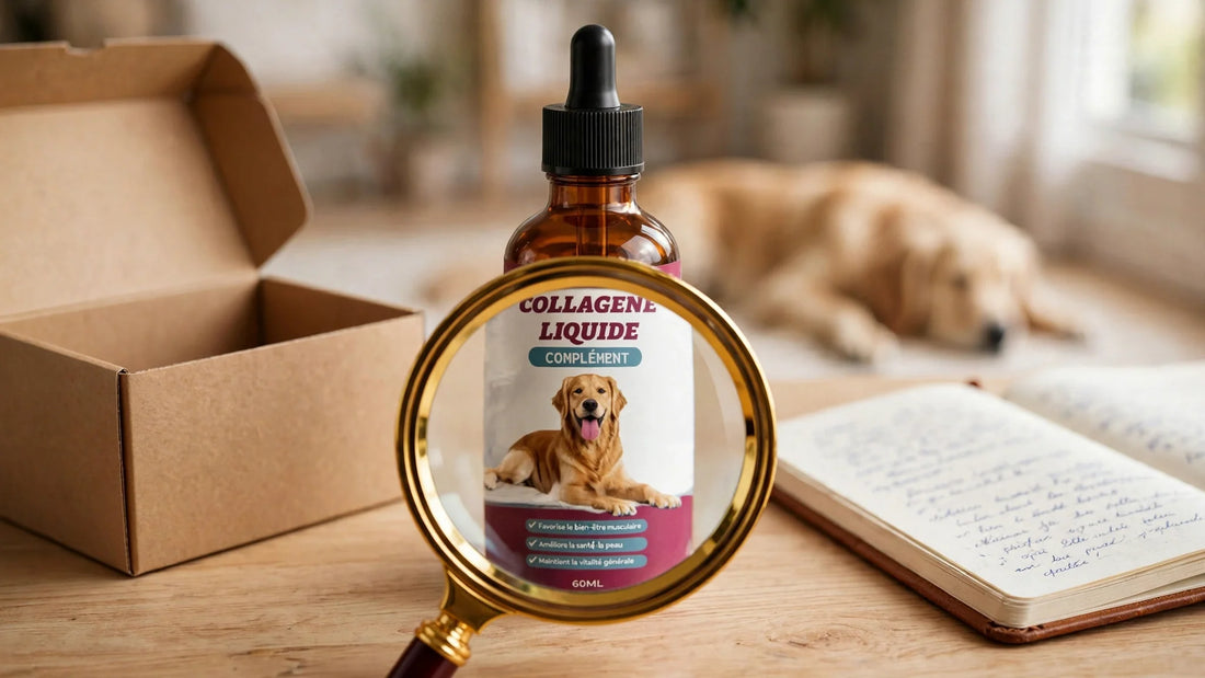 Complément collagène pour chien sérieux ou marketing : comment lire une étiquette ?
