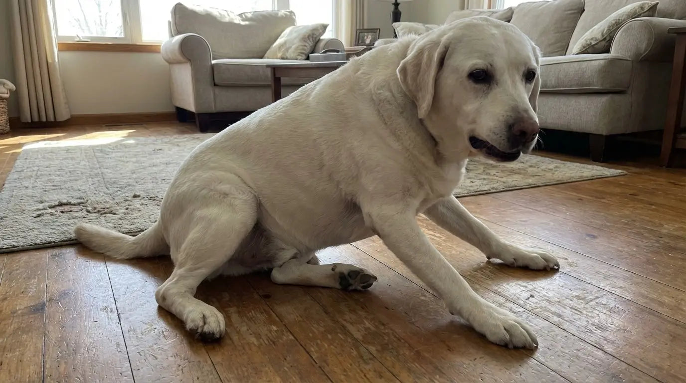 Chien senior qui se lève difficilement le matin : ce que ça signifie vraiment