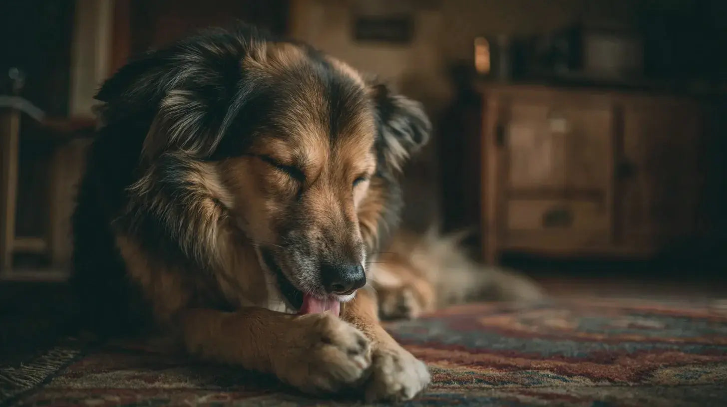 Mon chien se lèche les pattes la nuit : allergie, stress ou douleur articulaire ?